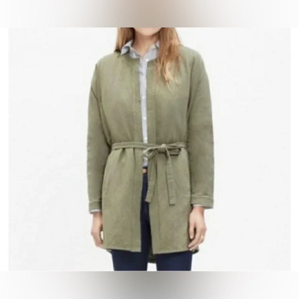 Madewell Olive Green Wrap with Tie